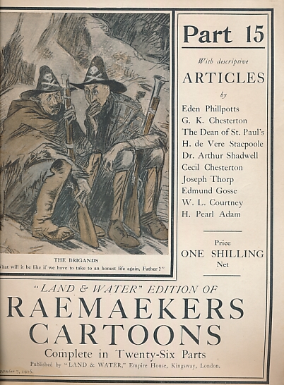Raemaekers Cartoons. Part 15. September 7 1916. Land and Water edition.