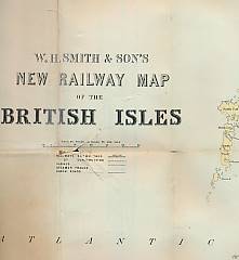 W H Smith & Son's New Railway Map of the British Isles. 1878.