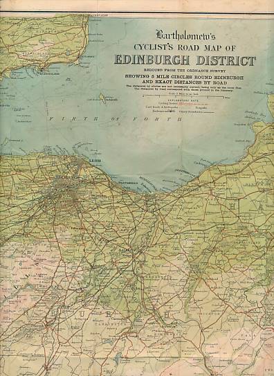 Bartholomew's Road Map of Edinburgh District