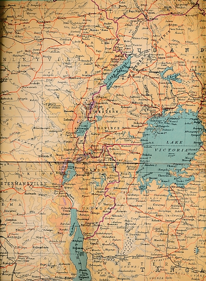 Map of Central and East Africa