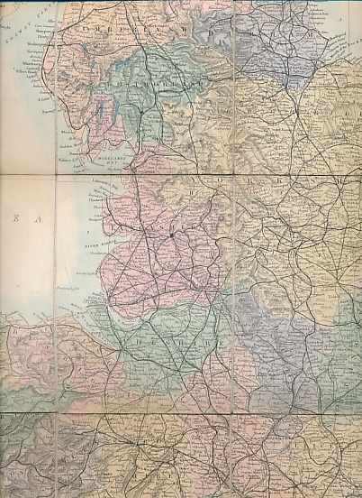 Black's Road and Railway Travelling Map of England [and Wales]. [1870]