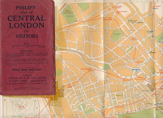 Philips' Plan of Central London for Visitors