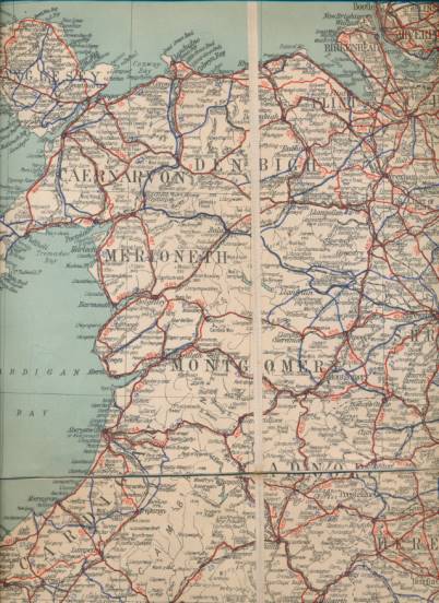 Geographia Road Map of England and Wales. 10 miles per square inch.