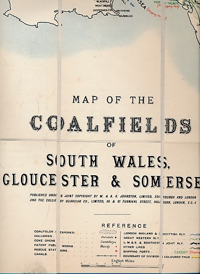 Map of the Coalfields of South Wales, Gloucester & Somerset.