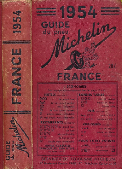 Guide Michelin: France. 1954.