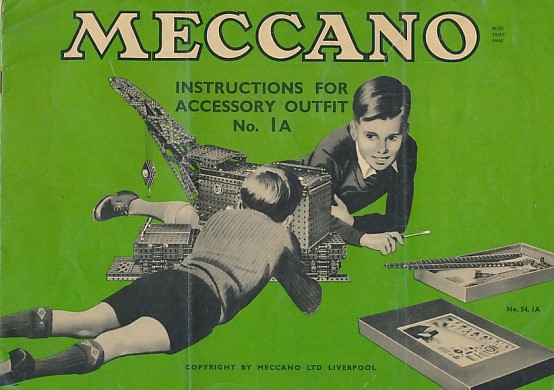 Meccano Instructions for Accessory Outfit No 1a.
