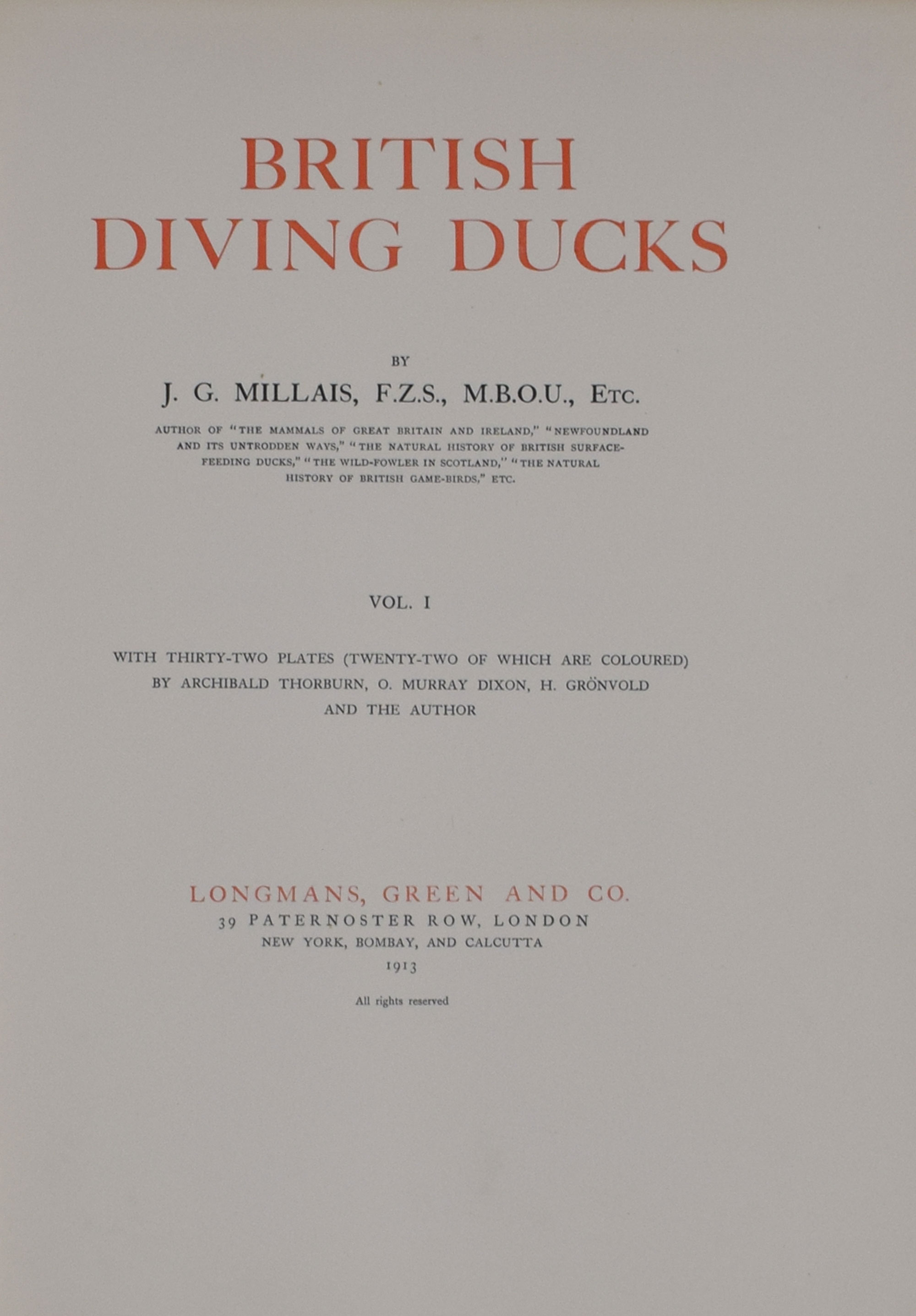 British Diving Ducks. 2 volume set. Limited edition.