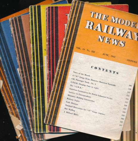 The  Model Railway News. Volume 19. 6 issues - 1943.
