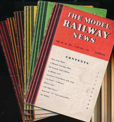 The  Model Railway News. Volume 20. 6 issues - 1944.