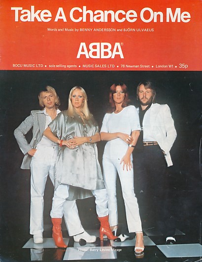 Take a Chance on me. ABBA. (Sheet music)