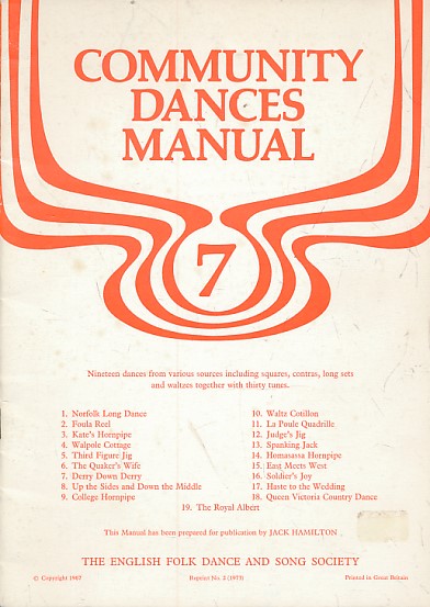 Community Dances Manual. No. 7.