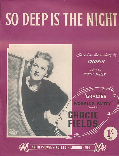 So Deep is the Night [Tristesse] (Sheet music)