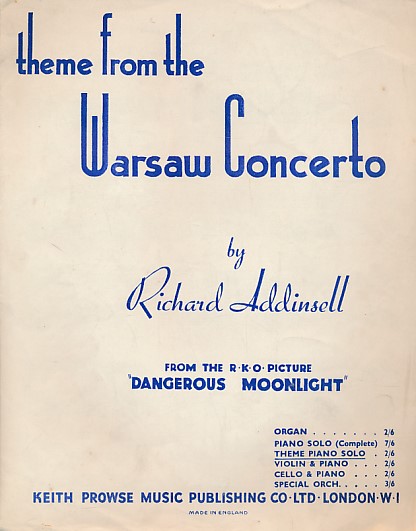 Theme from the Warsaw Concerto (Sheet music)