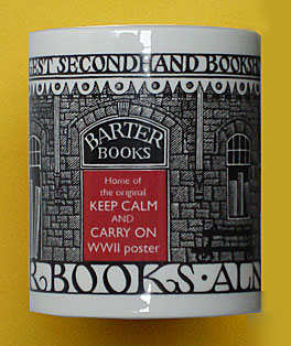 Mug: Barter Books with 'Keep Calm and Carry On' inset.