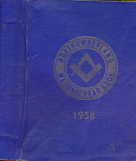 The Masonic Year Book for the Province of Northumberland. 1958.