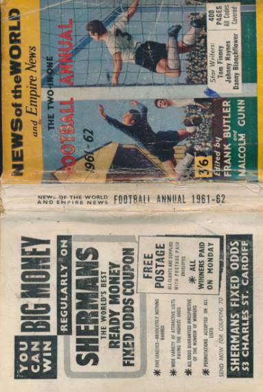 News of the World and Empire News Football Annual. 1961-62.