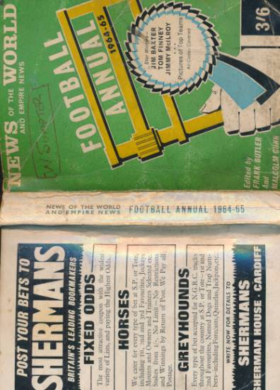 News of the World and Empire News Football Annual. 1964-65.