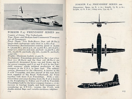 The Observer's Book of Aircraft. 1961.