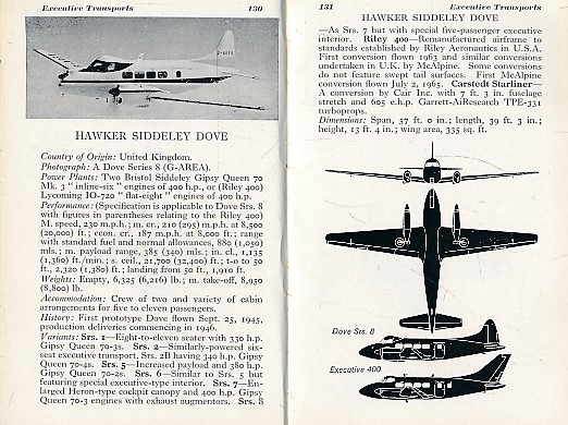 The Observer's Book of Basic Aircraft. Civil. 1968.