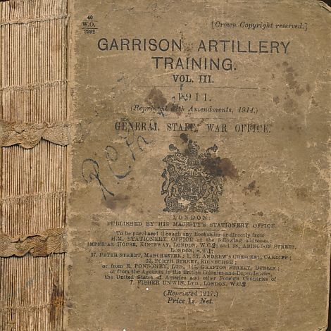 Garrison Artillery Training. Volume III. 1917.