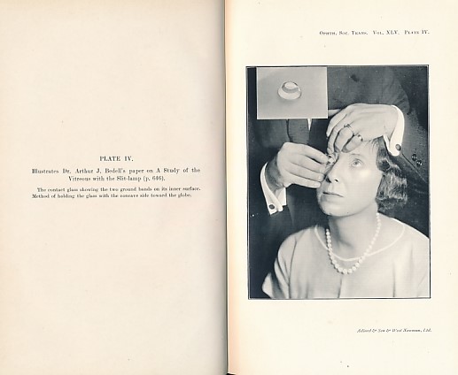 Transactions of the Ophthalmological Society of the United Kingdom. Volume XLV (45). Part II. Session 1925.