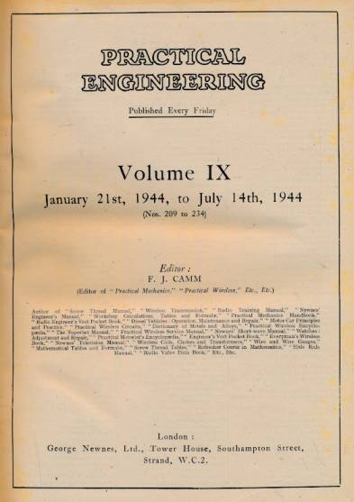 Practical Engineering. Volume IX. January - July 1944.