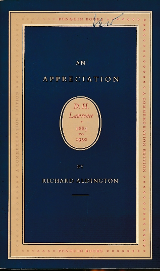 D. H. Lawrence: An Appreciation.