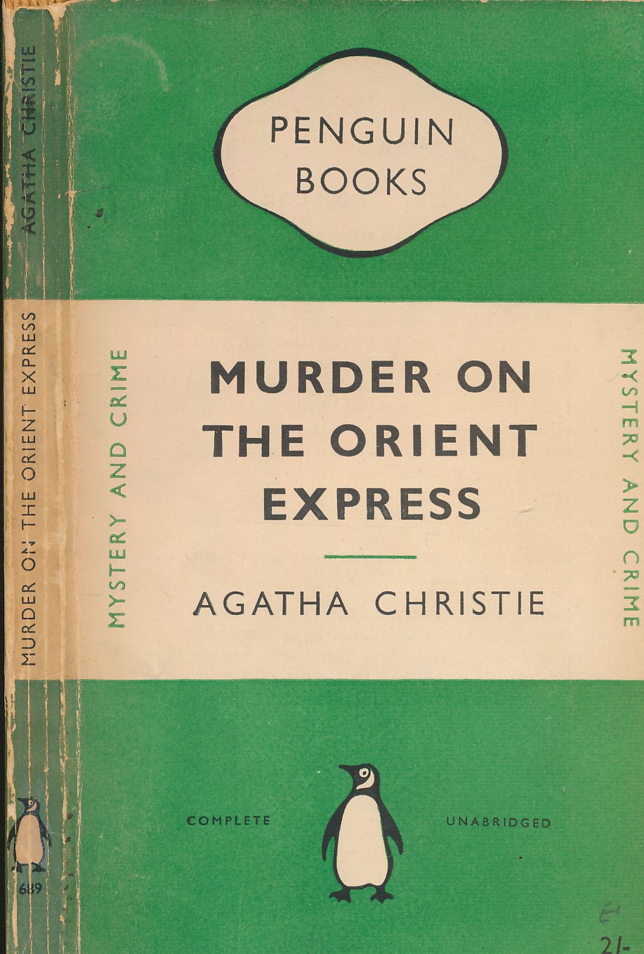 Murder on the Orient Express. Penguin Crime No. 0689