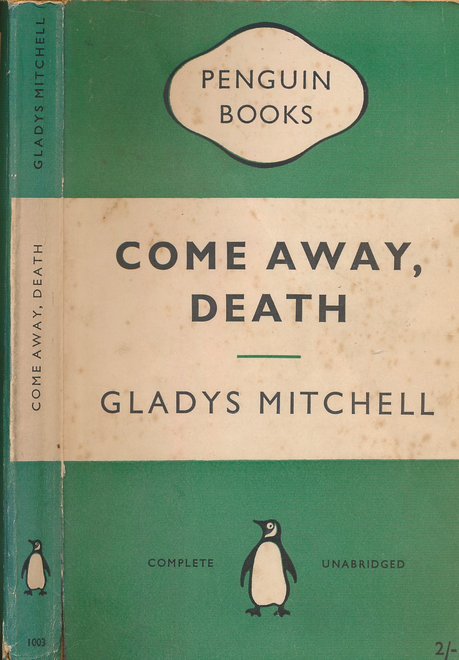 Come Away, Death. Penguin Crime No 1003