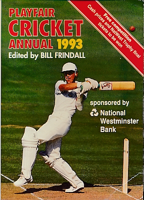 Playfair Cricket Annual 1993. Signed copy.