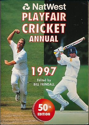 Playfair Cricket Annual 1997. Signed copy.