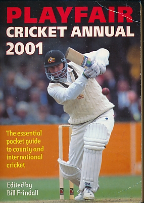 Playfair Cricket Annual 2001. Signed copy.