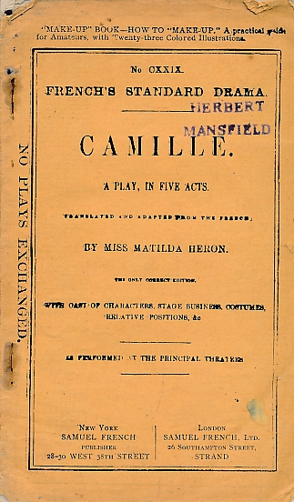 Camille; or, The Fate of a Coquette