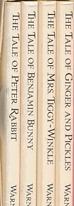 The Original Peter Rabbit Miniature Collection. 4 volume set. [The Tale of Ginger and Pickles / The Tale of Mrs Tiggy-Winkle / The Tale of Benjamin Bunny / The Tale of Peter Rabbit].