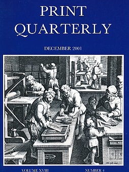 Print Quarterly. Vol. XVIII. No. 4. December  2001