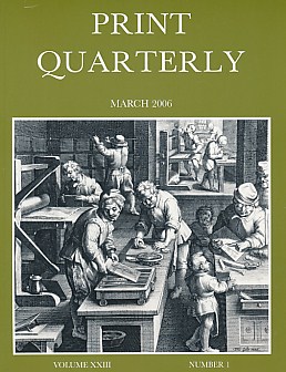 Print Quarterly. Vol. XXIII. No. 1. March 2006