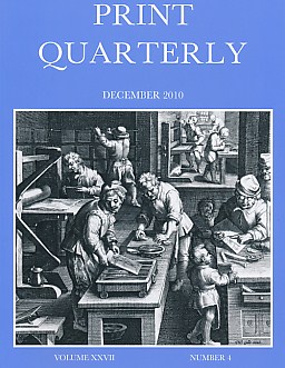 Print Quarterly. Vol. XXVII. No. 4. December 2010