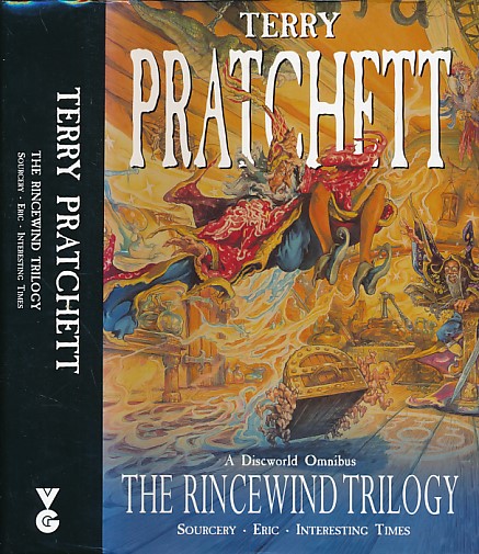 The Rincewind Trilogy. Sourcery + Eric + Interesting Times.