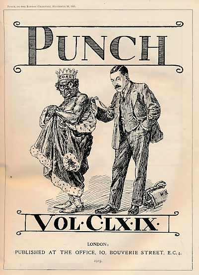 Punch, Or the London Charivari. July - December 1925. Volume 169.
