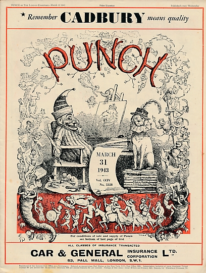 Punch, Or the London Charivari. March 31st 1943. No 5328.