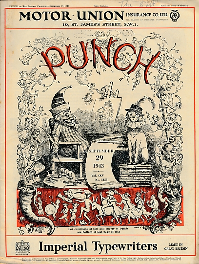 Punch, Or the London Charivari. September 29th 1943. No 5355.