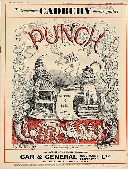 Punch, Or the London Charivari. December 8th 1943. No 5366.