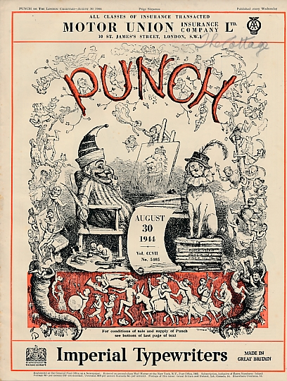Punch, Or the London Charivari. August 30th 1944. No 5405.