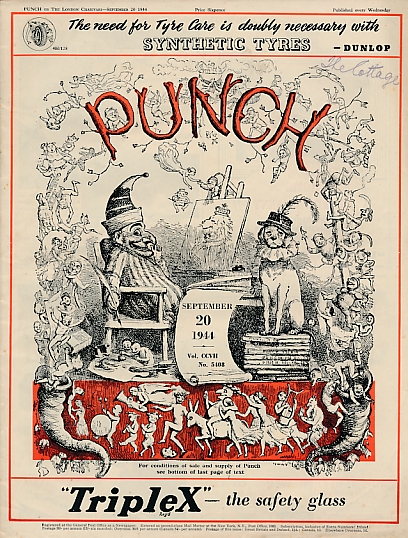 Punch, Or the London Charivari. Septemver 20th 1944. No 5408.