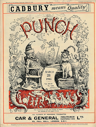 Punch, Or the London Charivari. March 28th 1945. No 5436.