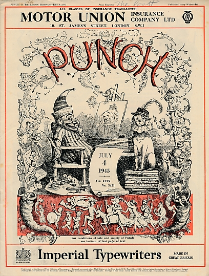 KNOX, E V [ED.] - Punch, or the London Charivari. July 4th 1945. No 5451
