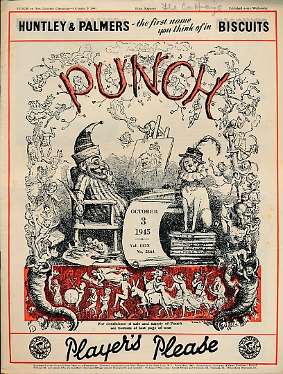 KNOX, E V [ED.] - Punch, or the London Charivari. October 3rd 1945. No 5464