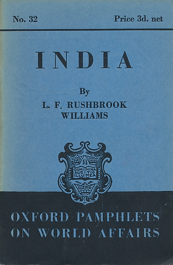 India. Oxford Pamphlets on World Affairs, No. 32.