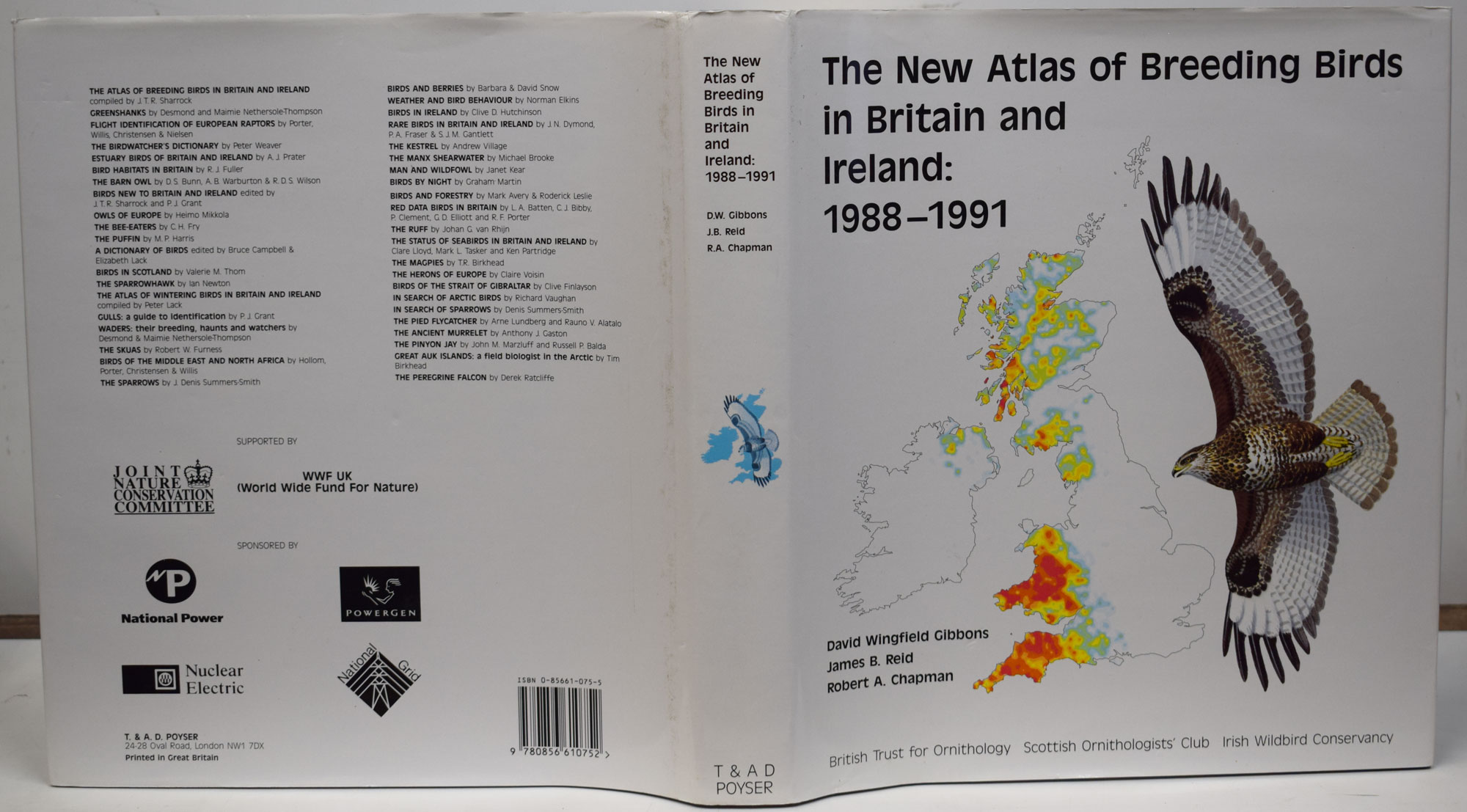 The New Atlas of Breeding Birds in Britain and Ireland: 1988 - 1991.