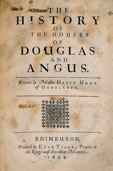 The History of the Houses of Douglas and Angus. 2 parts in one volume.